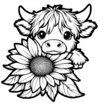 Sunflower Peekaboo Cow