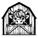 Barn Cow Peek