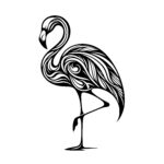 Curvy Flamingo Elegance