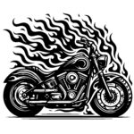 Fiery Motorcycle