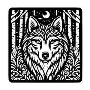 Whispering Moonlit Wolf