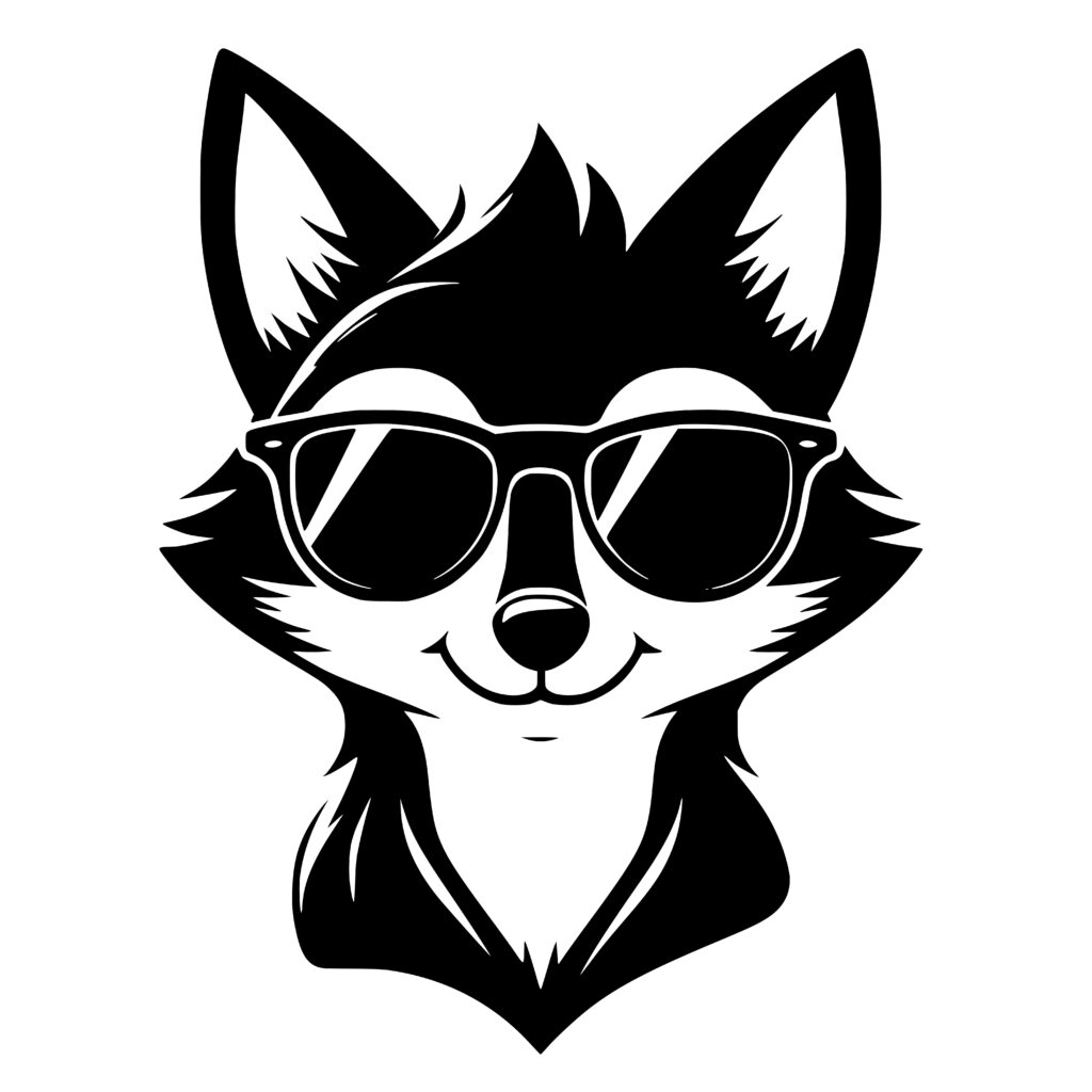 Sly Fox Smirk SVG PNG Design for Cricut, Laser Machines