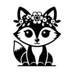 Flower Tiara Fox