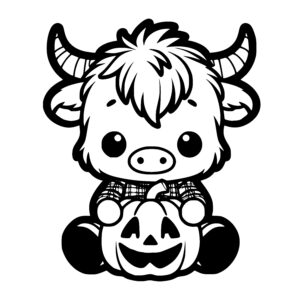 Pumpkin Patch Cow