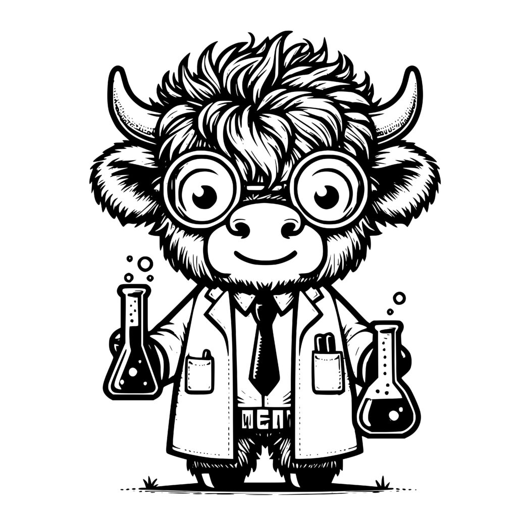 Cow Science Whiz SVG - For Cricut, Silhouette, and Laser Machines