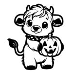 Cow’s Jack-o’-lantern Friend