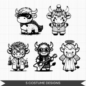 Halloween Highland Cows (1)