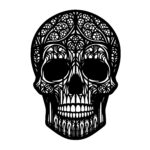 Patterned Skull Art