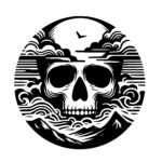 Wavy Nature Skull