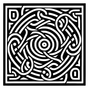 Curled Corner Maze