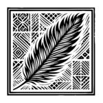 Geometric Feather Pattern