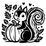 Pumpkin Patch Squirrel