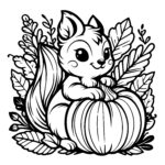 Pumpkin Perch Squirrel