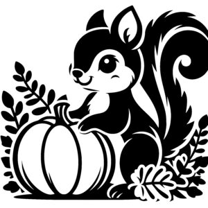 Pumpkin Patch Squirrel