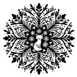 Floral Fox Snowflake