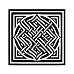 Labyrinthine Squares Mandala