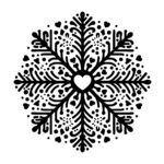 Heart-centered Snowflake