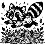 Raccoon’s Autumn Leap