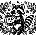 Autumn Pumpkin Raccoon