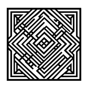 Labyrinthine Diamond Grid