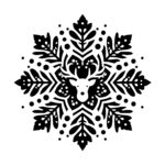 Woodland Stag Snowflake