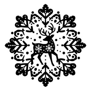 Reindeer Wonderland Snowflake