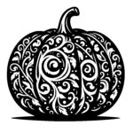 Curvy Carved Pumpkin