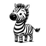 Happy Zebra Standing