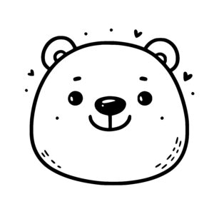 Bear Smile and Hearts