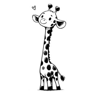 Smiling Giraffe Love