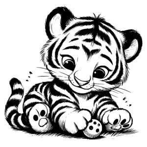 Striped Playtime Cub