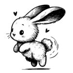 Excited Leaping Bunny