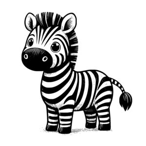 Dreamy Zebra Glance