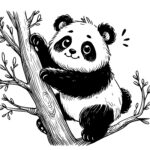 Cheerful Tree Panda