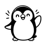 Cheerful Penguin Celebration