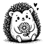 Hedgehog’s Petal Embrace