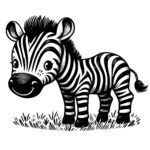 Joyful Striped Zebra