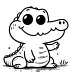 Happy Waving Croc