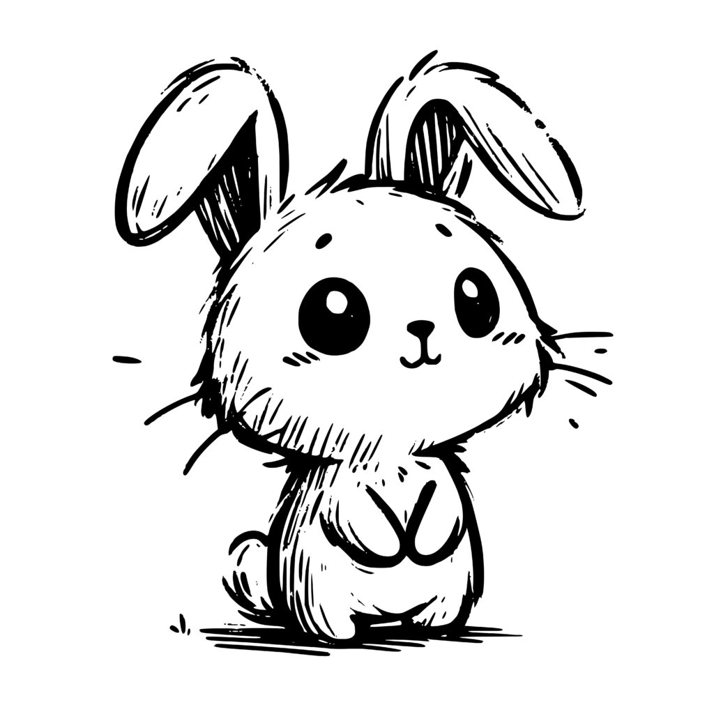 Whiskertwitching Rabbit SVG File for Cricut, Laser, Silhouette, Cameo