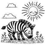 Zebra Sunny Meadow Dreams