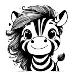 Cheerful Zebra Charm