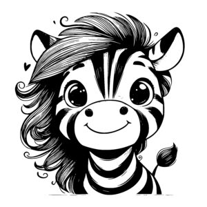 Cheerful Zebra Charm