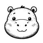 Cheerful Hippo Grin