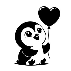 Penguin’s Heart Balloon