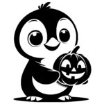 Pumpkin Hug Penguin