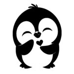 Penguin Heart Embrace