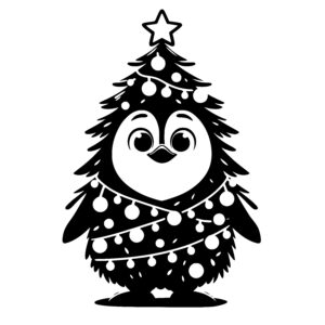 Twinkling Penguin Tree