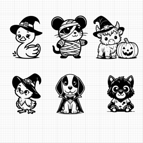 Halloween Characters Bundle (3)