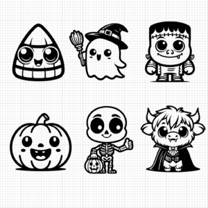 Halloween Characters Bundle (5)