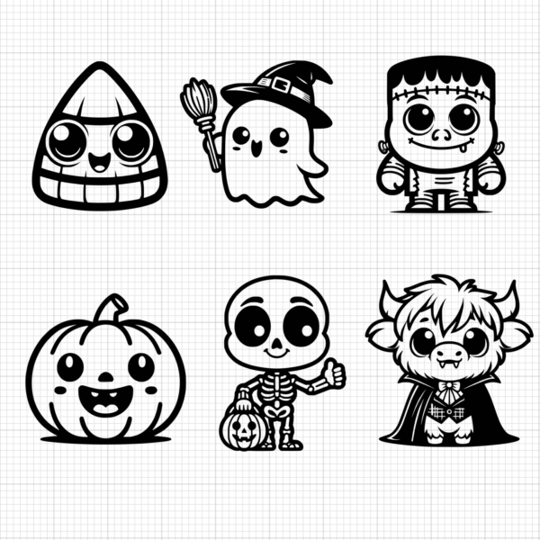 Halloween Characters Bundle (5)